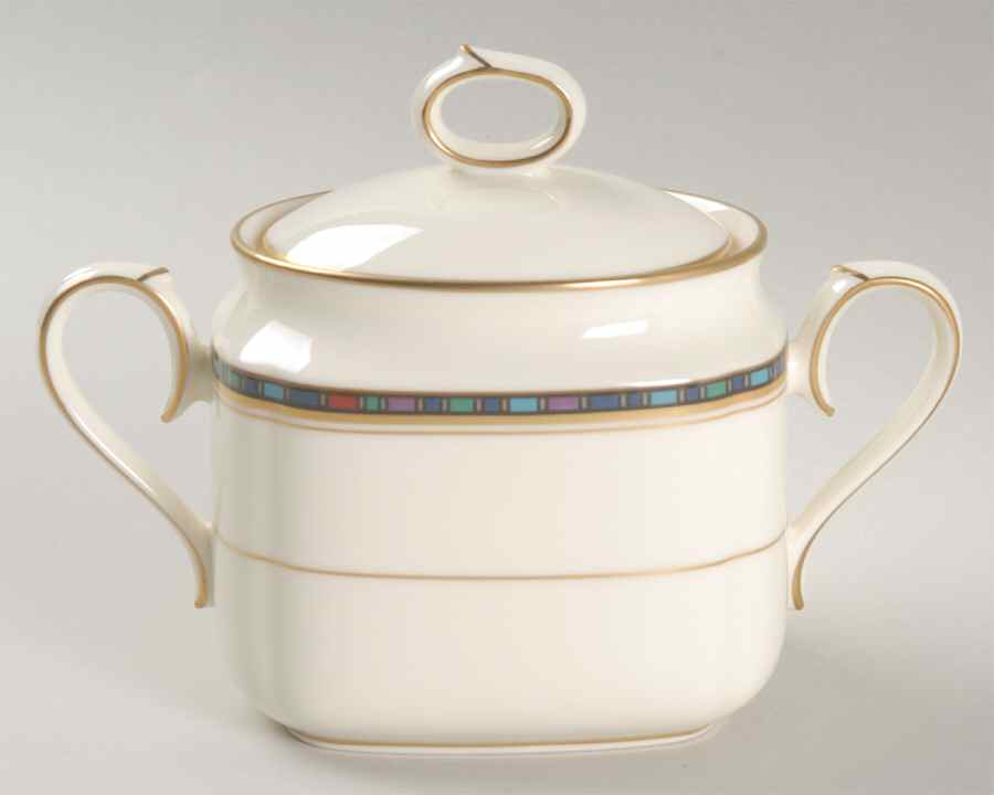 Vancouver Gold Sugar Bowl & Lid by Noritake-1