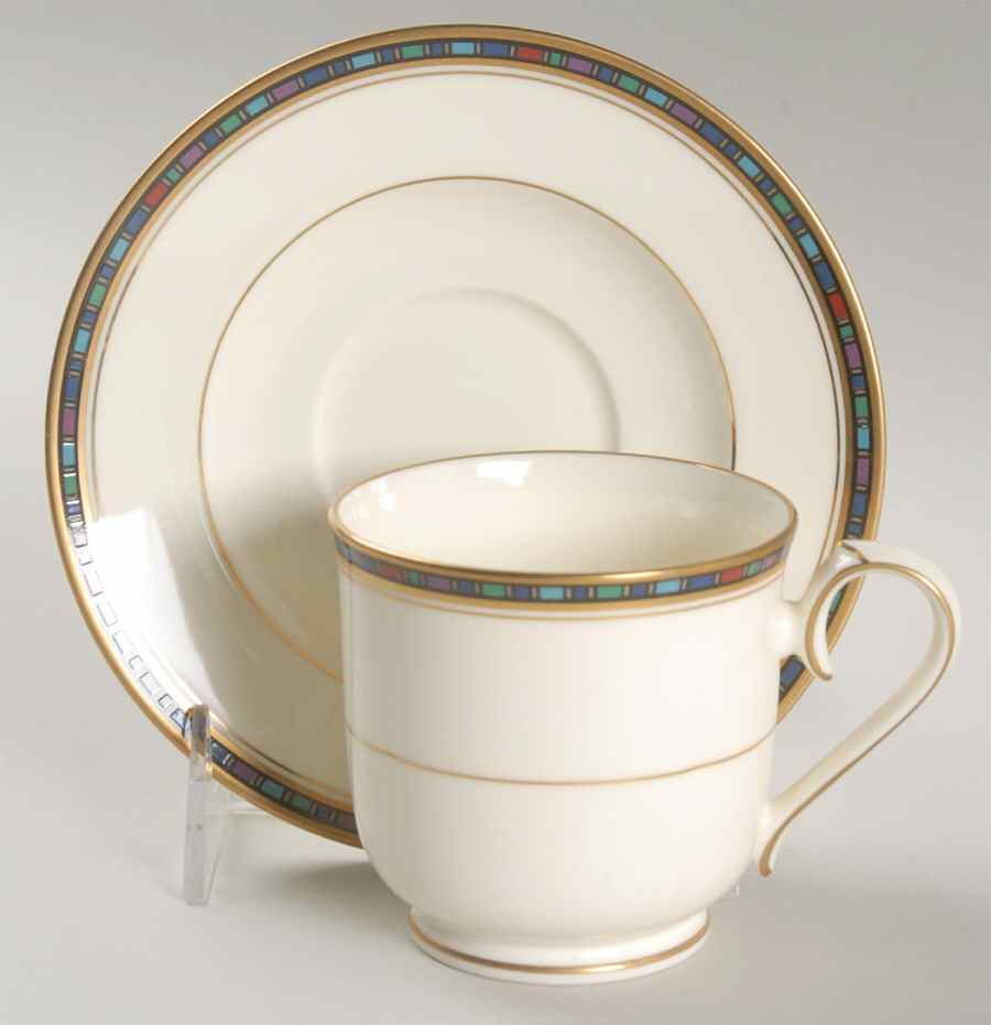Vancouver Gold Footed Cup & Saucer Set by Noritake-1