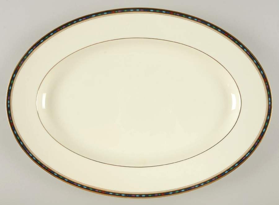 Vancouver Gold 16" Oval Serving Platter by Noritake-1