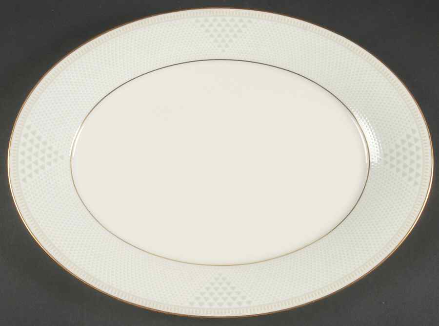 Variation in Gold 15" Oval Serving Platter by Noritake-1