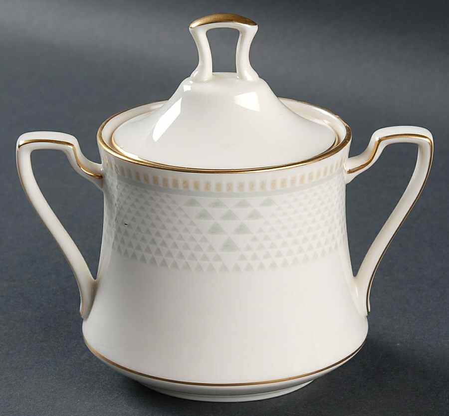 Variation in Gold Sugar Bowl & Lid by Noritake-1