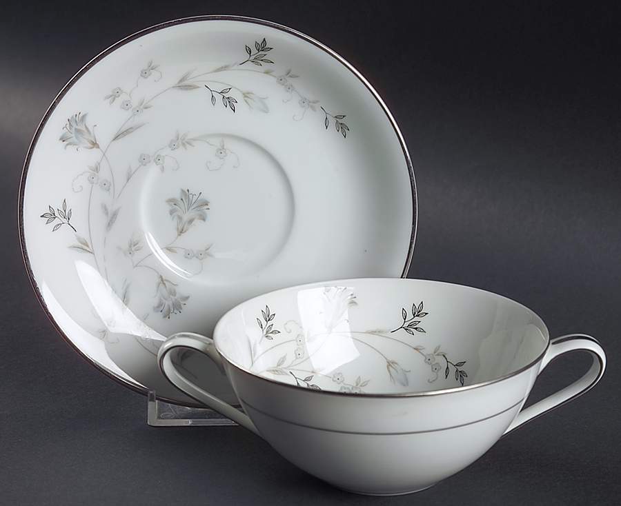 Valerie Flat Cream Soup Bowl & Saucer Set by Noritake-1
