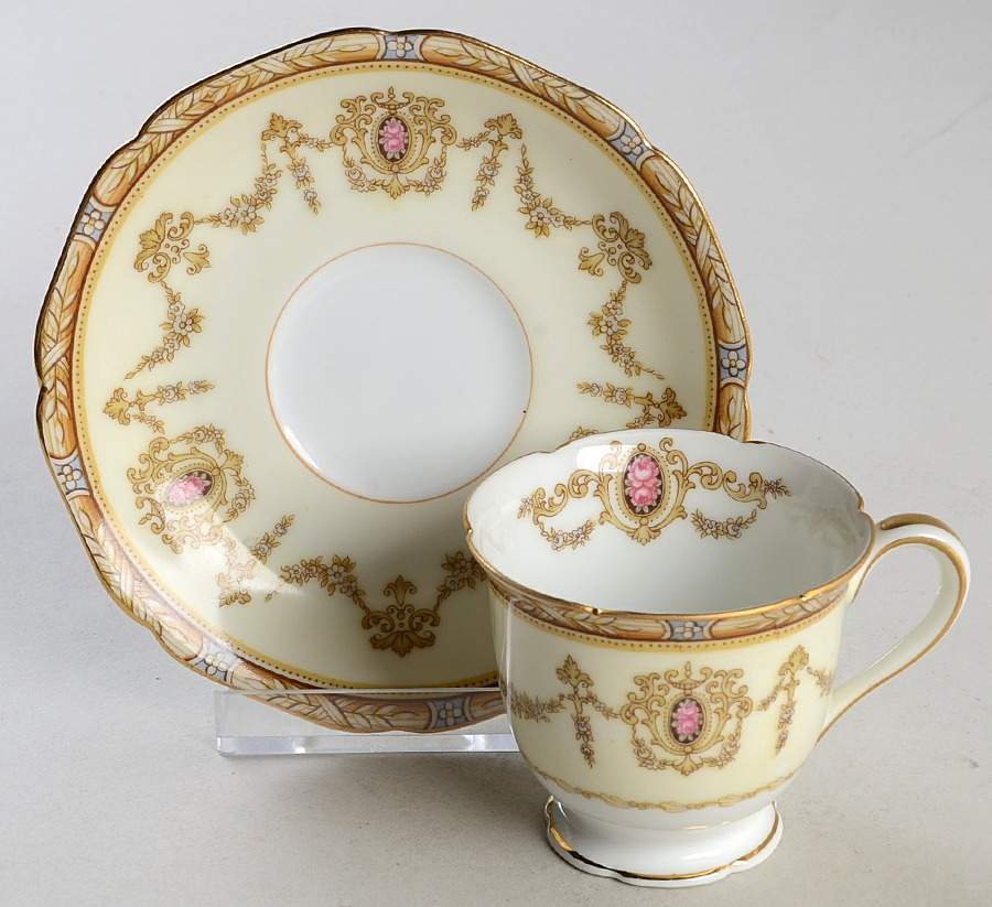 Valdina Footed Demitasse Cup & Saucer Set by Noritake-1