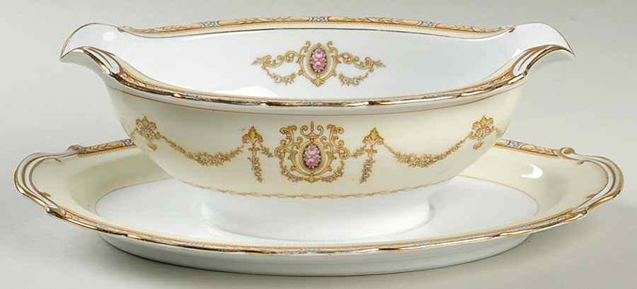 Valdina Gravy Boat with Attached Underplate by Noritake-1