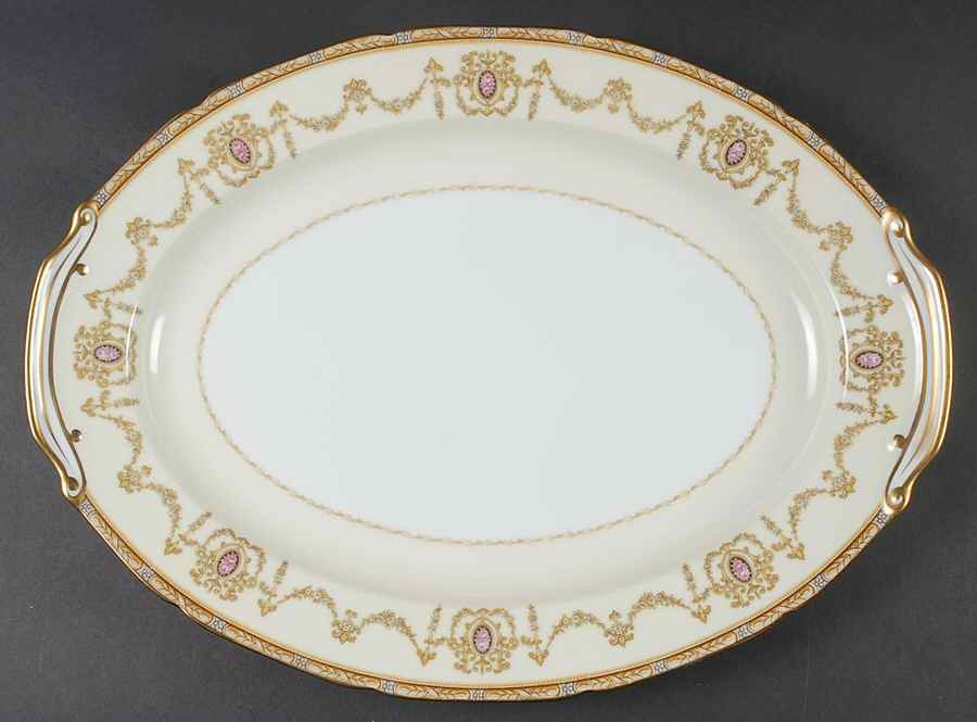 Valdina 16" Oval Serving Platter by Noritake-1