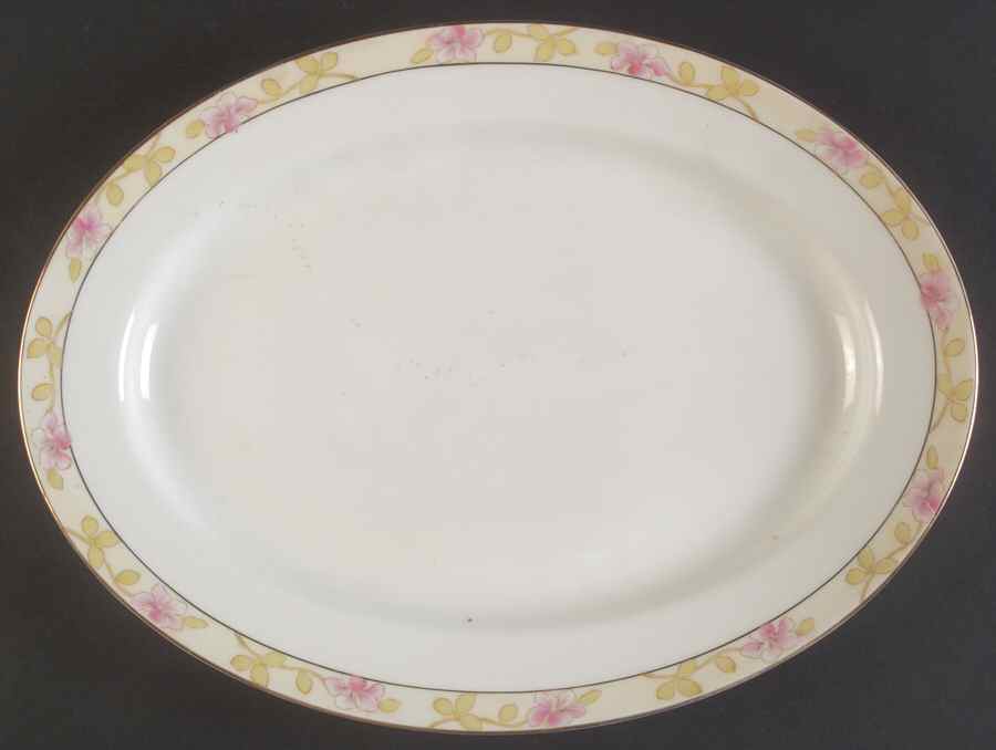 Valencia (Smooth Edge) 14" Oval Serving Platter by Noritake-1