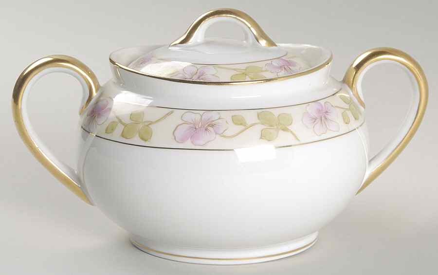 Valencia (Smooth Edge) Sugar Bowl & Lid by Noritake-1