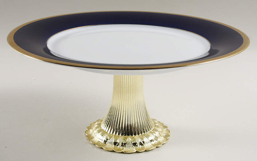Valhalla Cake Stand with 4"-5" Metal Pedestal  Hc by Noritake-1