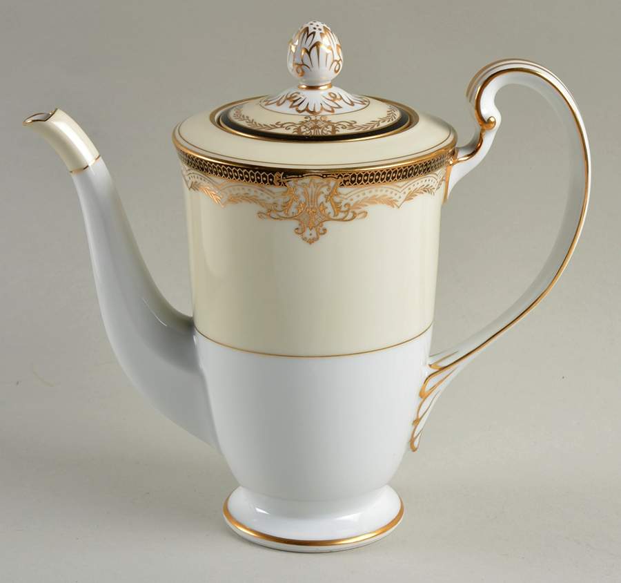Valiere #4981 Mini Coffee Pot & Lid by Noritake-1