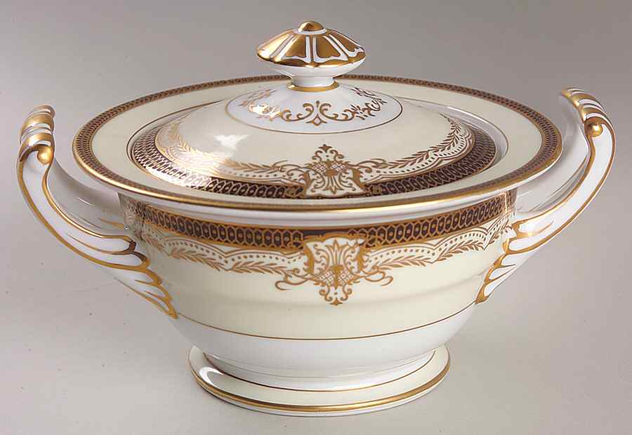 Valiere #4981 Sugar Bowl & Lid by Noritake-1