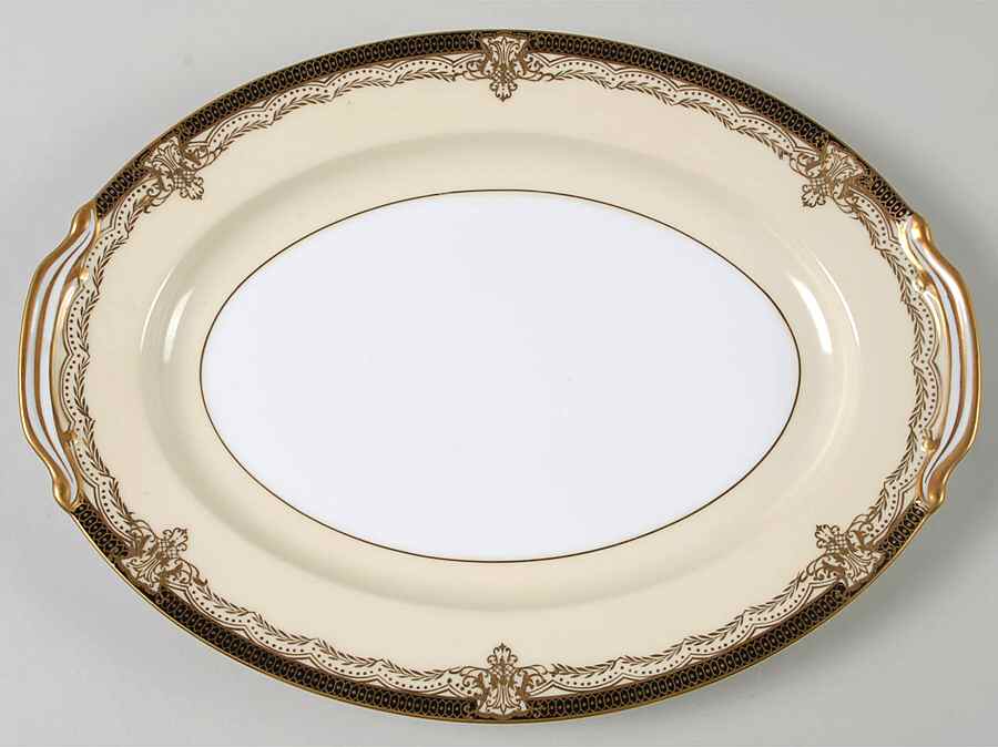 Valiere #4981 11" Oval Serving Platter by Noritake-1