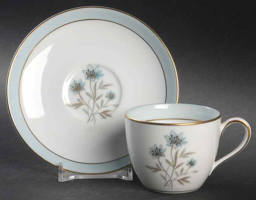 Vanessa Flat Demitasse Cup & Saucer Set by Noritake-1