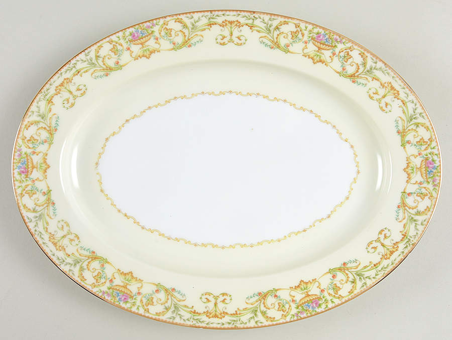 Vanity 11" Oval Serving Platter by Noritake-1