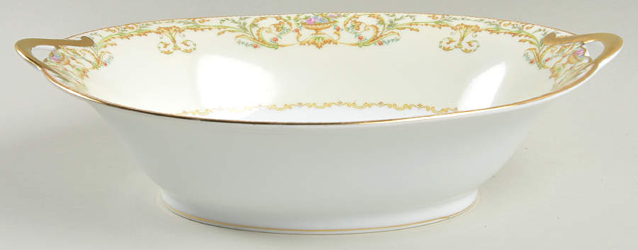 Vanity 10" Oval Vegetable Bowl by Noritake-1
