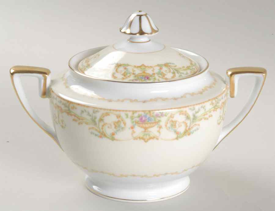 Vanity Sugar Bowl & Lid by Noritake-1