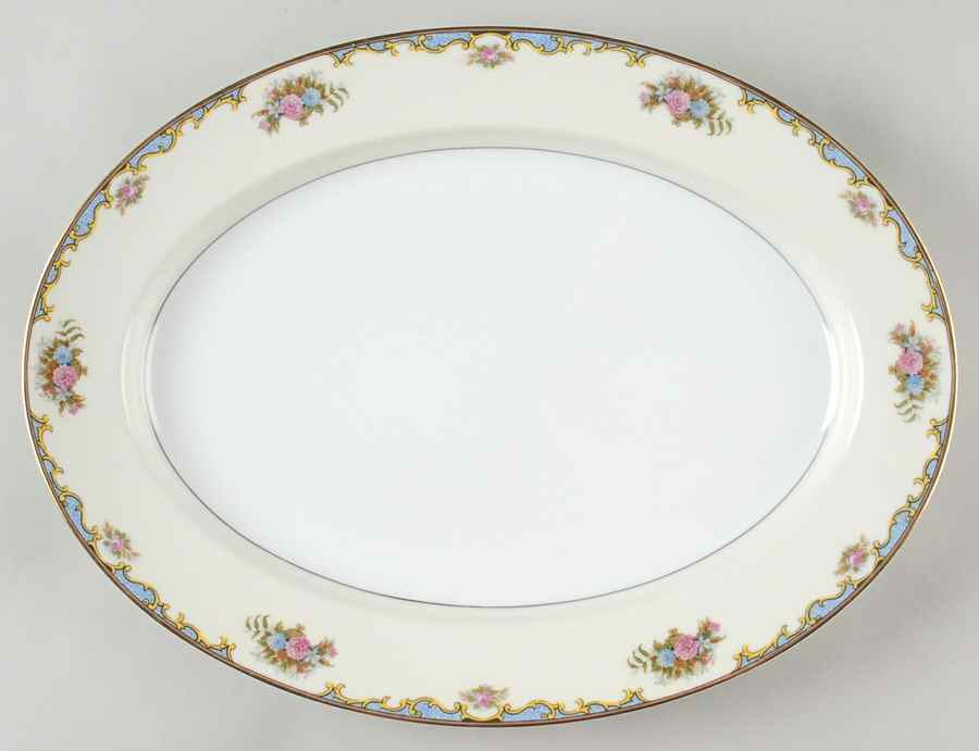 Vasona 13" Oval Serving Platter by Noritake-1