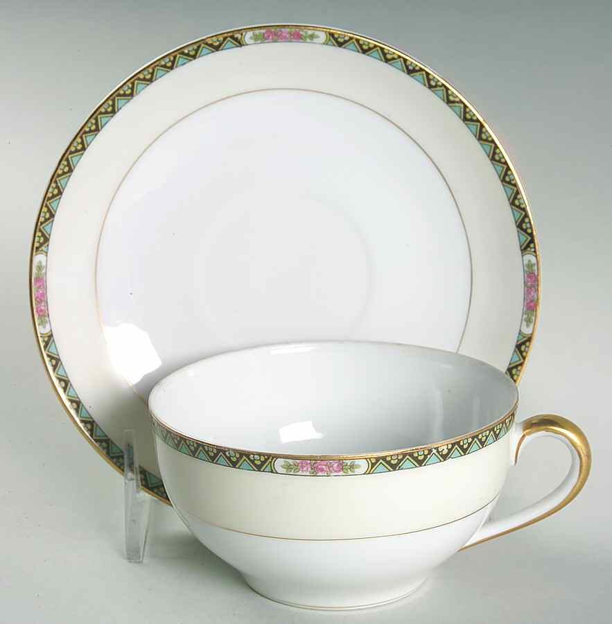 Vassar Flat Cup & Saucer Set by Noritake-1
