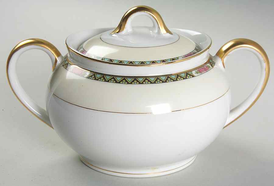 Vassar Sugar Bowl & Lid by Noritake-1
