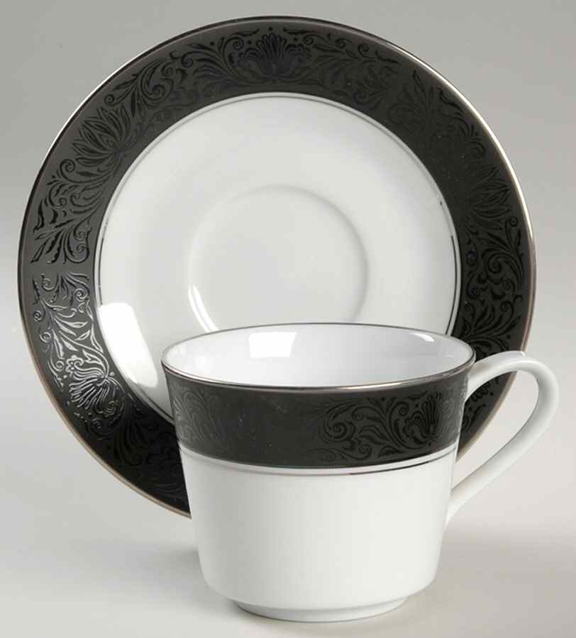 Venezia Flat Cup & Saucer Set by Noritake-1