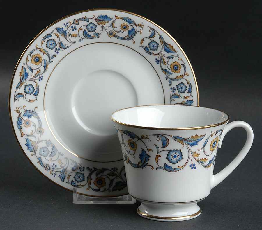 Venice Footed Cup & Saucer Set by Noritake-1