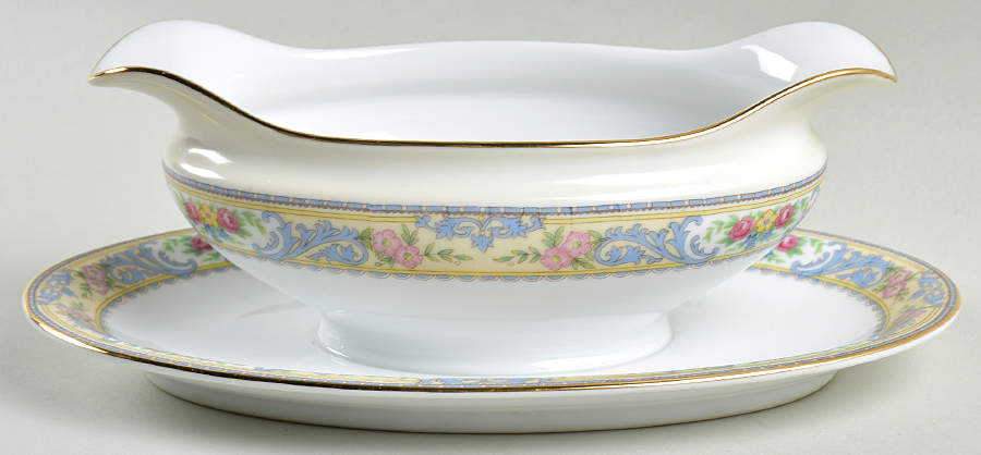 Venida Gravy Boat with Attached Underplate by Noritake-1