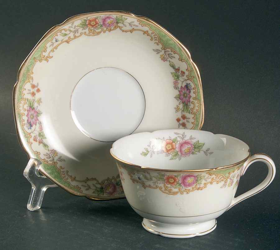 Venus Footed Cup & Saucer Set by Noritake-1