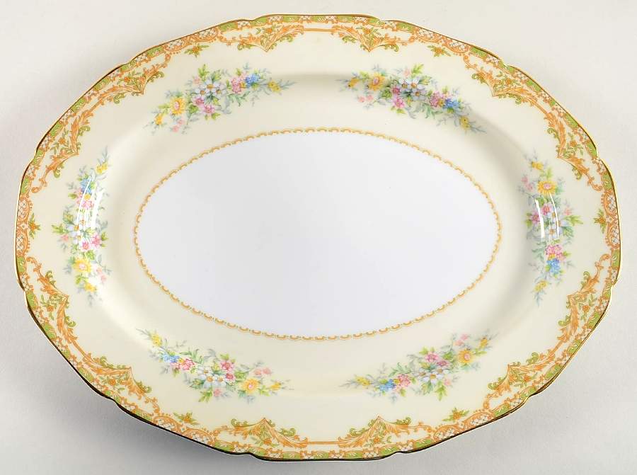 Veona 13" Oval Serving Platter by Noritake-1