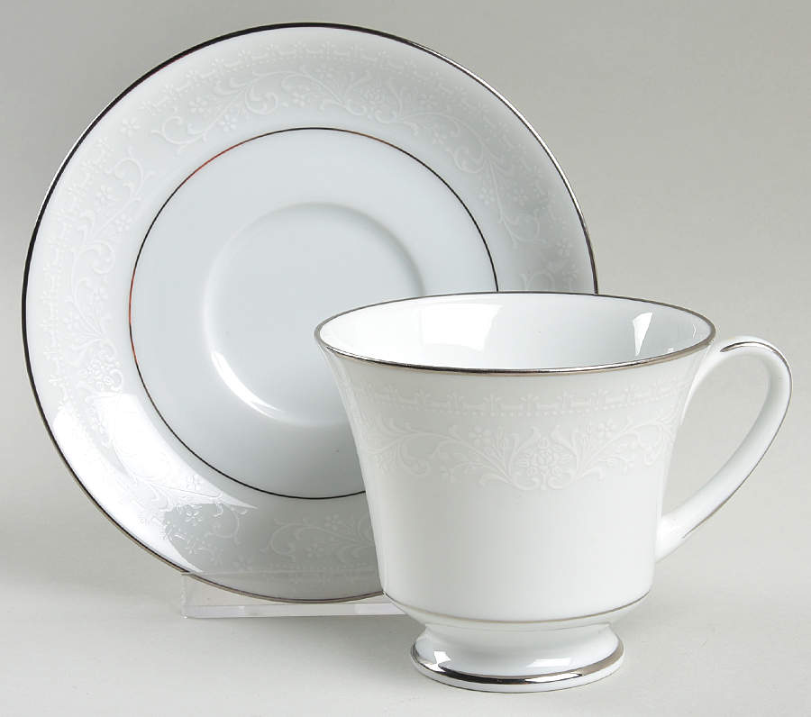 Versailles Footed Cup & Saucer Set by Noritake-1
