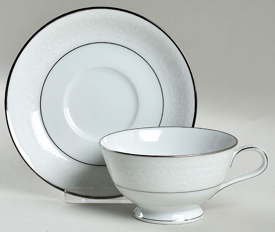Versailles Footed Cup & Saucer Set by Noritake-1