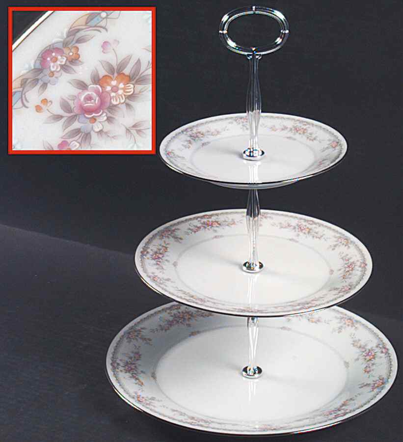 Veranda 13 7/8"-14 1/4" 3-Tiered Serving Tray(DP,SP,BB) HC by Noritake-1