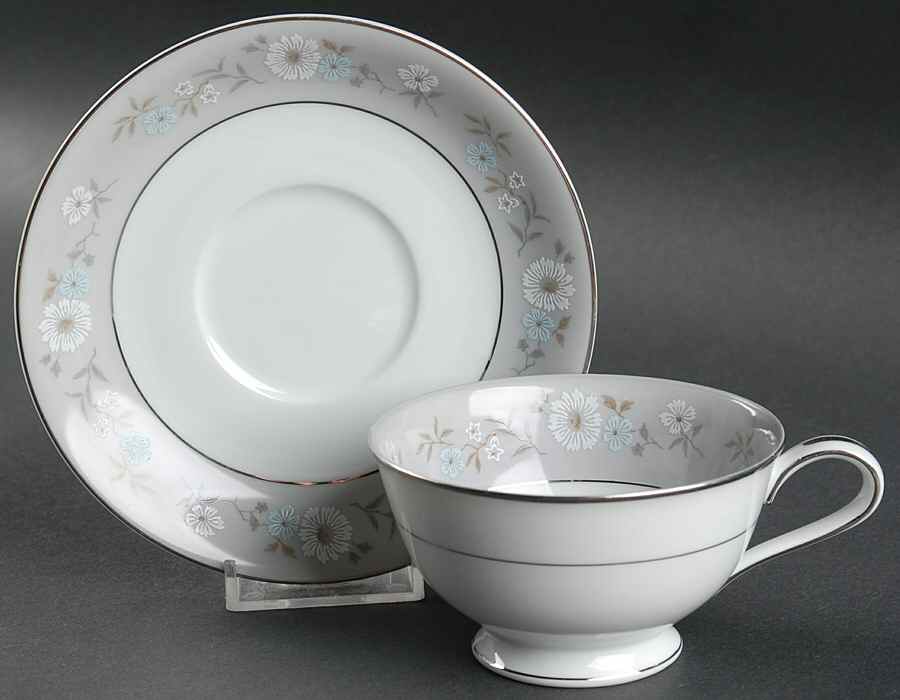 Vernon Footed Cup & Saucer Set by Noritake-1