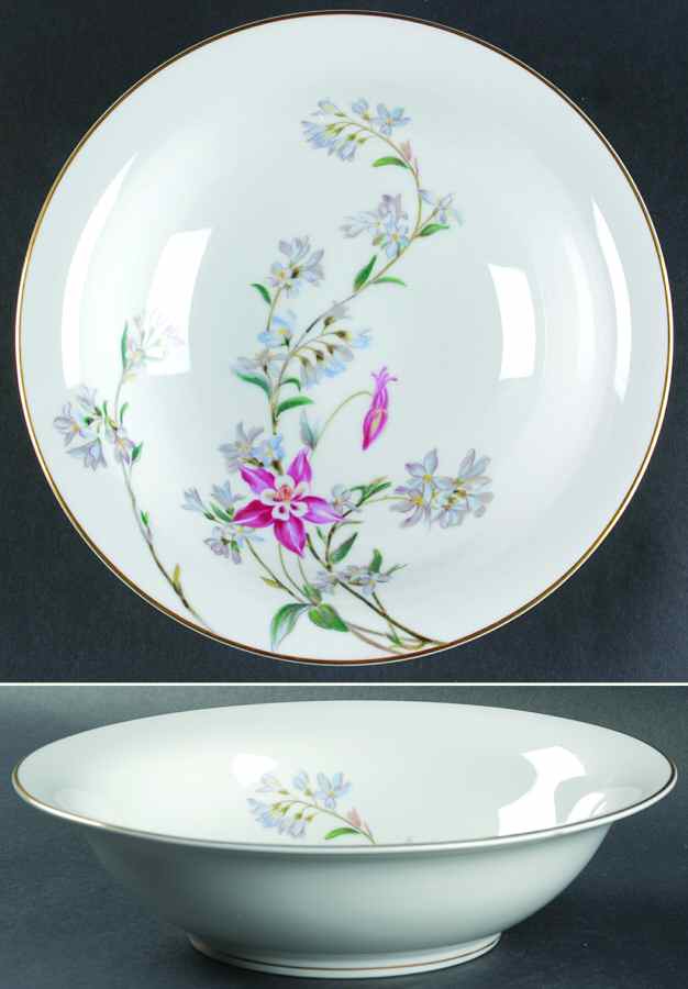 Verna (Gold Trim) 10" Round Vegetable Bowl by Noritake-1