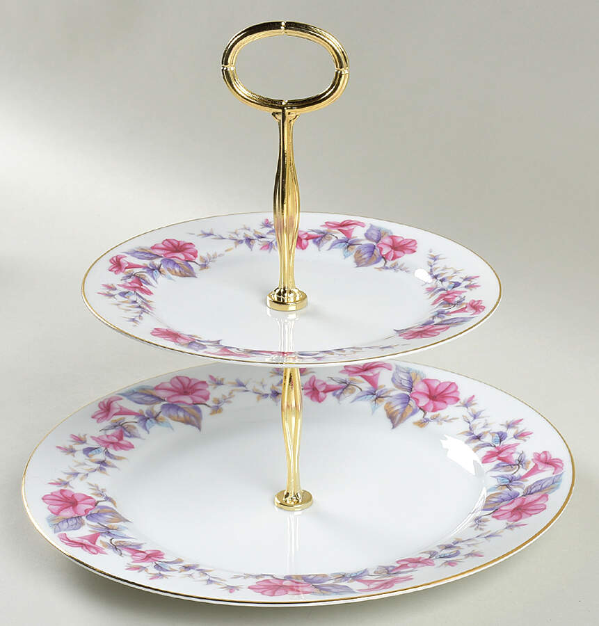 Verona 6 5/8"-10"  2 Tiered Serving Tray (Dp, Sp) HC by Noritake-1
