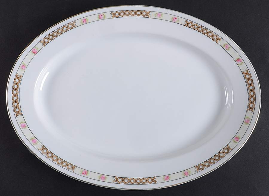 Verona (No #) 11" Oval Serving Platter by Noritake-1