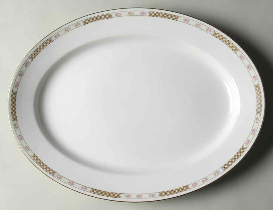 Verona (No #) 16" Oval Serving Platter by Noritake-1