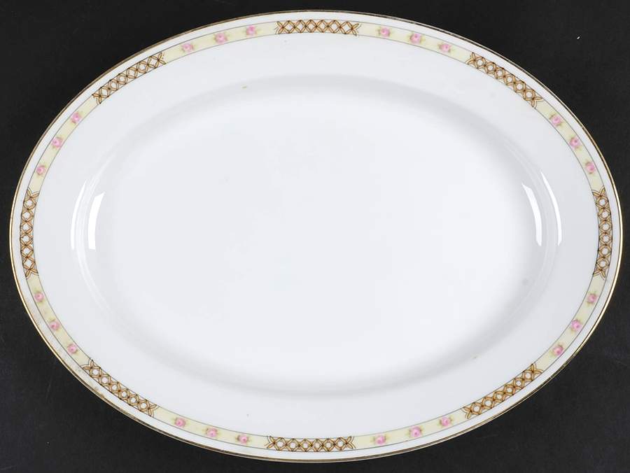 Verona (No #) 13" Oval Serving Platter by Noritake-1