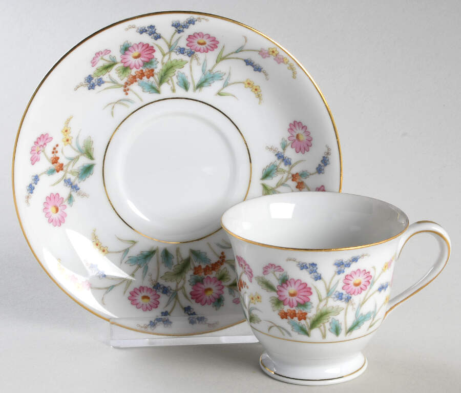 Veronica Footed Demitasse Cup & Saucer Set by Noritake-1