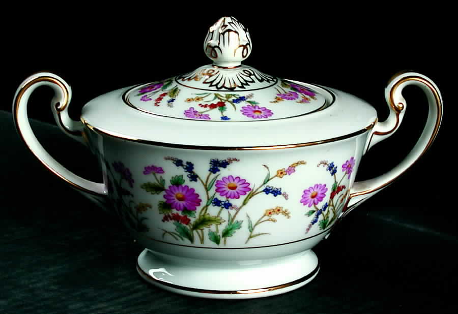 Veronica Sugar Bowl & Lid by Noritake-1