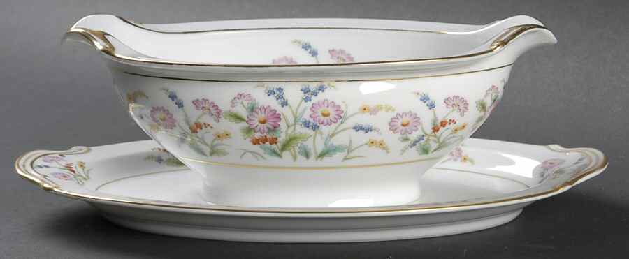 Veronica Gravy Boat with Attached Underplate by Noritake-1