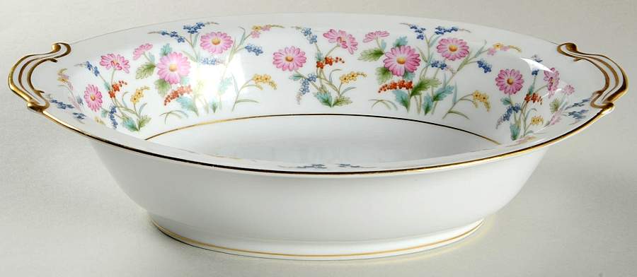 Veronica 10" Oval Vegetable Bowl by Noritake-1