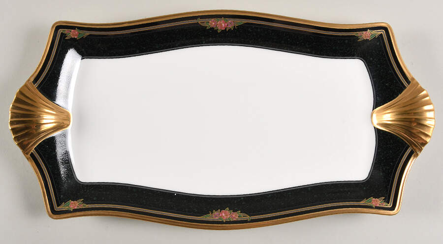 Venetian Rose Large Sandwich Tray by Noritake-1