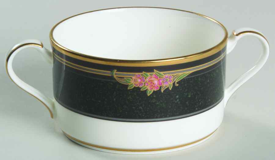 Venetian Rose Flat Cream Soup Bowl by Noritake-1