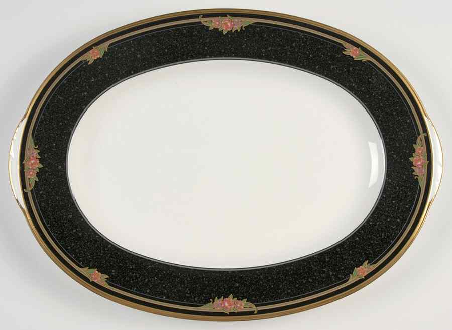 Venetian Rose 14" Oval Serving Platter by Noritake-1