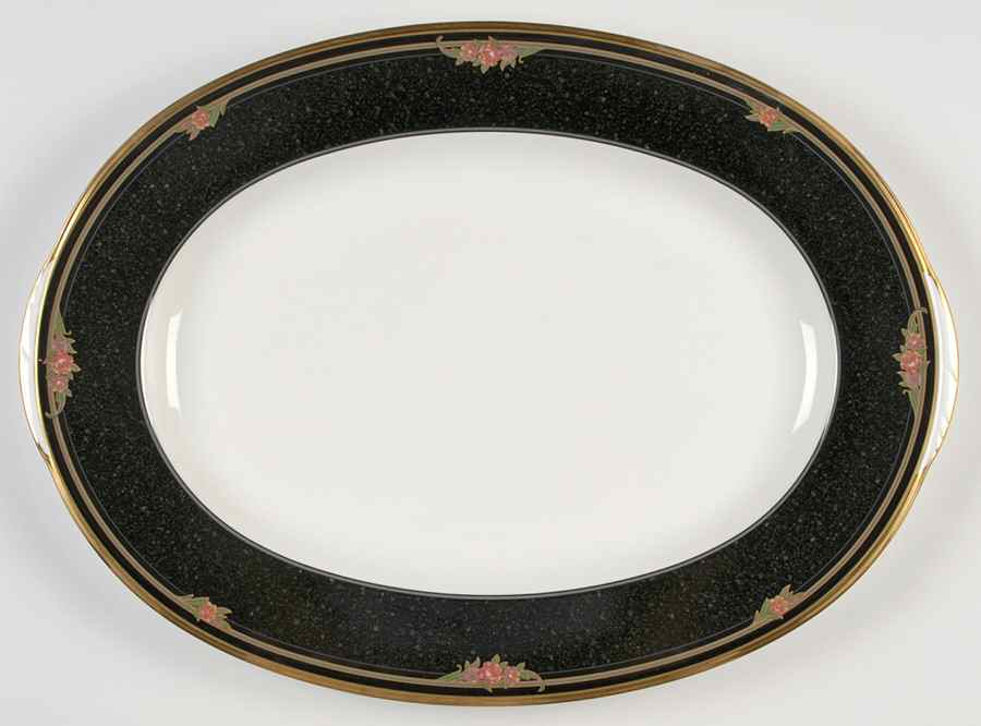 Venetian Rose 16" Oval Serving Platter by Noritake-1