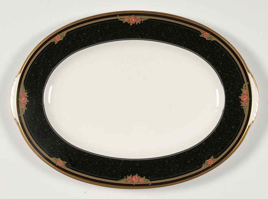 Venetian Rose 12" Oval Serving Platter by Noritake-1