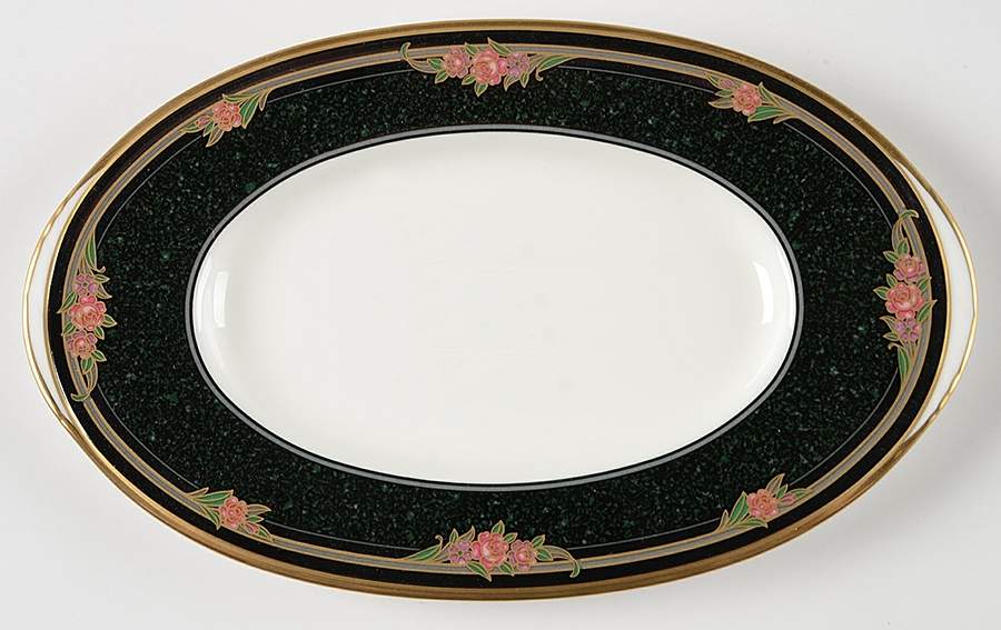 Venetian Rose Relish/Butter Tray by Noritake-1