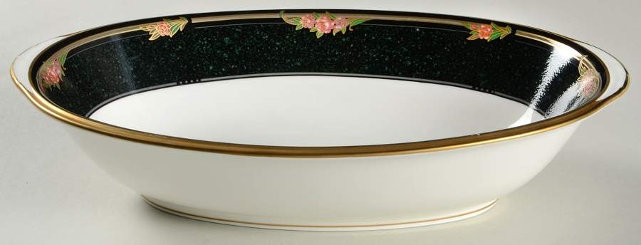 Venetian Rose 10" Oval Vegetable Bowl by Noritake-1