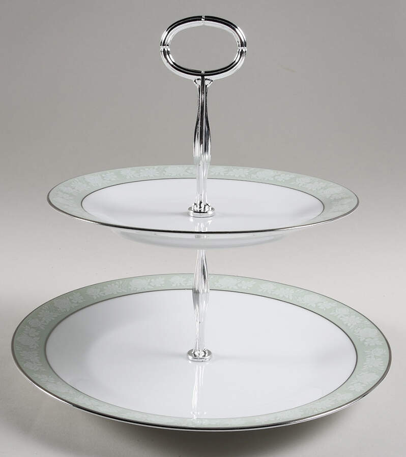 Vienne 6 5/8"-10"  2 Tiered Serving Tray (Dp, Sp) HC by Noritake-1
