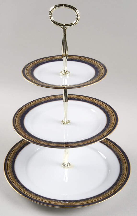 Vienna 13 7/8"-14 1/4" 3-Tiered Serving Tray(DP,SP,BB) HC by Noritake-1