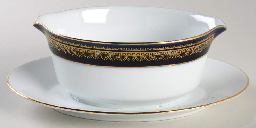 Vienna Gravy Boat with Attached Underplate by Noritake-1